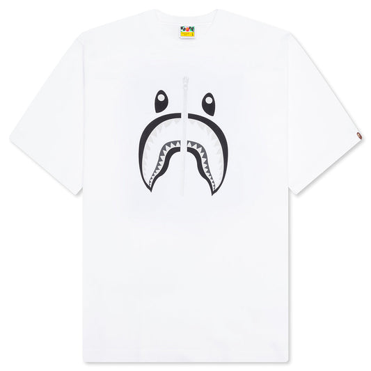 A BATHING APE Shark Tee #1 - White