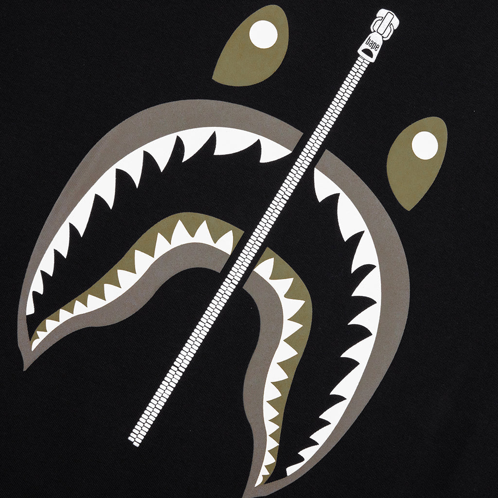 A BATHING APE Shark Tee #2 - Black