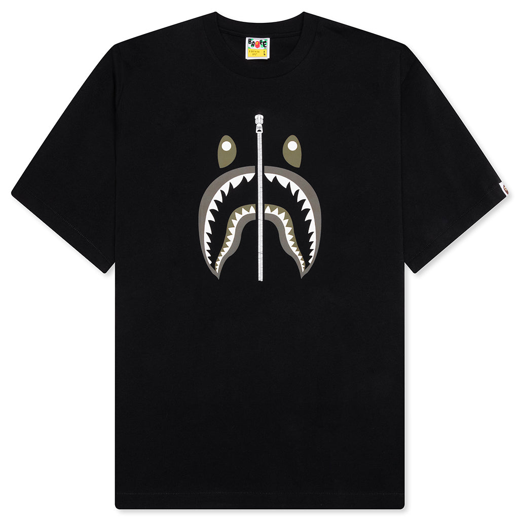 A BATHING APE Shark Tee #2 - Black