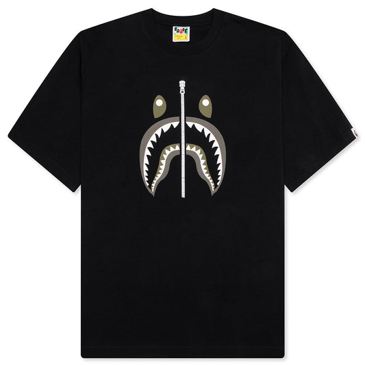 A BATHING APE Shark Tee #2 - Black