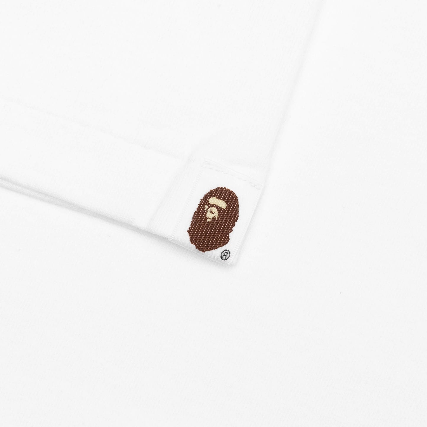 A BATHING APE Tie Dye College Tee - White/Beige