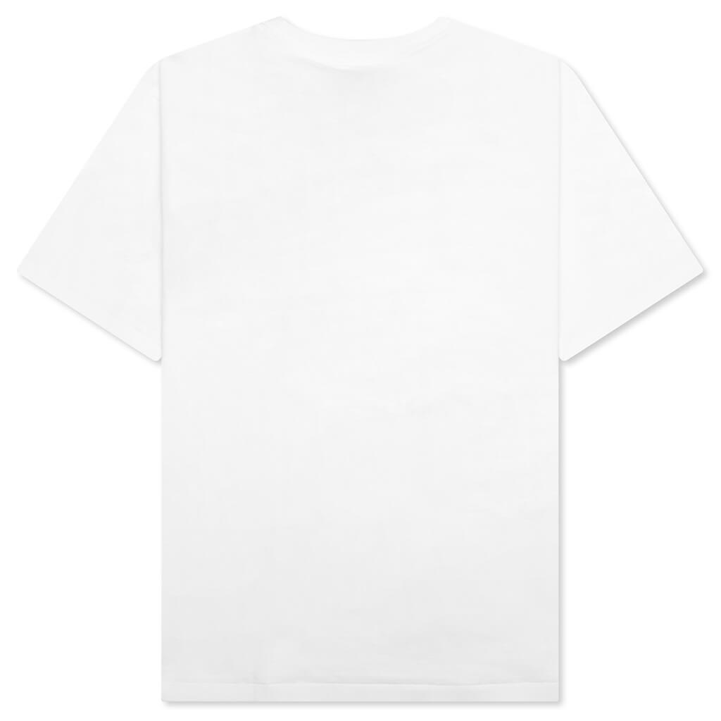A BATHING APE Tie Dye College Tee - White/Black