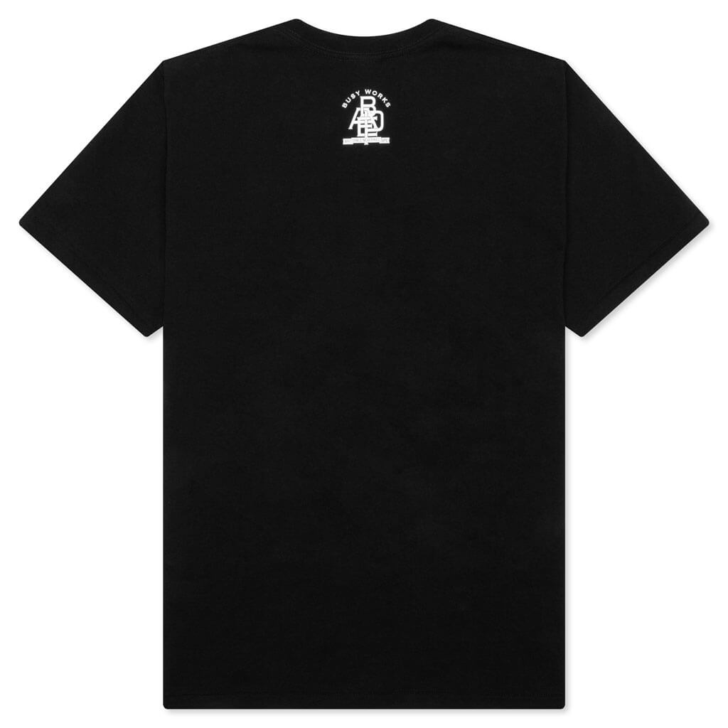 A BATHING APE Tiger Milo College Tee - Black