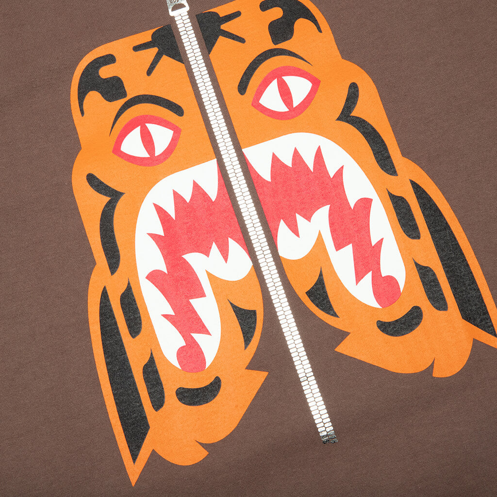 A BATHING APE Tiger Tee - Brown