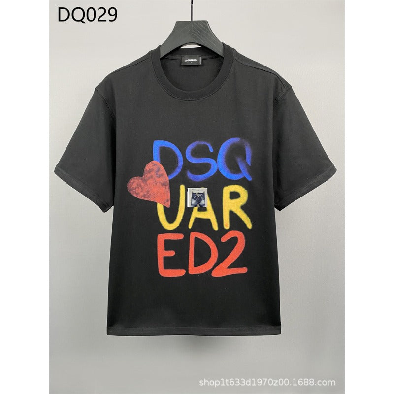 Dsquared2 T-Shirt Color Letter Print NextBlock