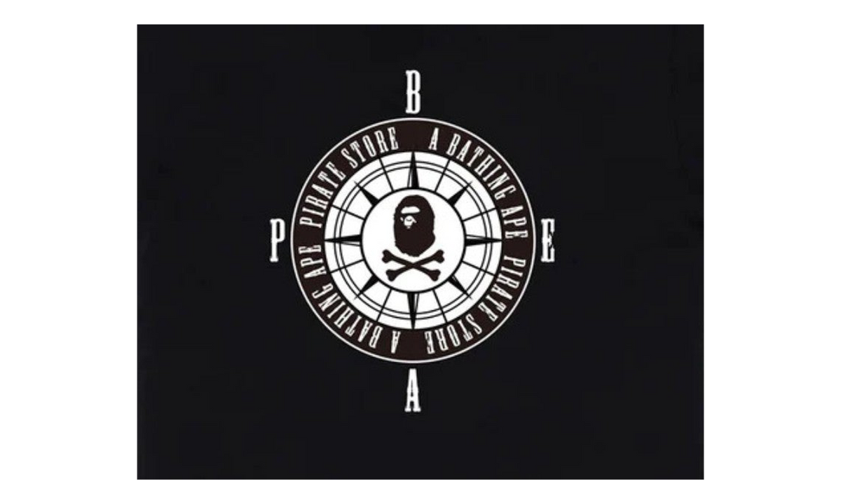 BAPE Pirate Store Compass Tee Black 4J20110007 BLACK
