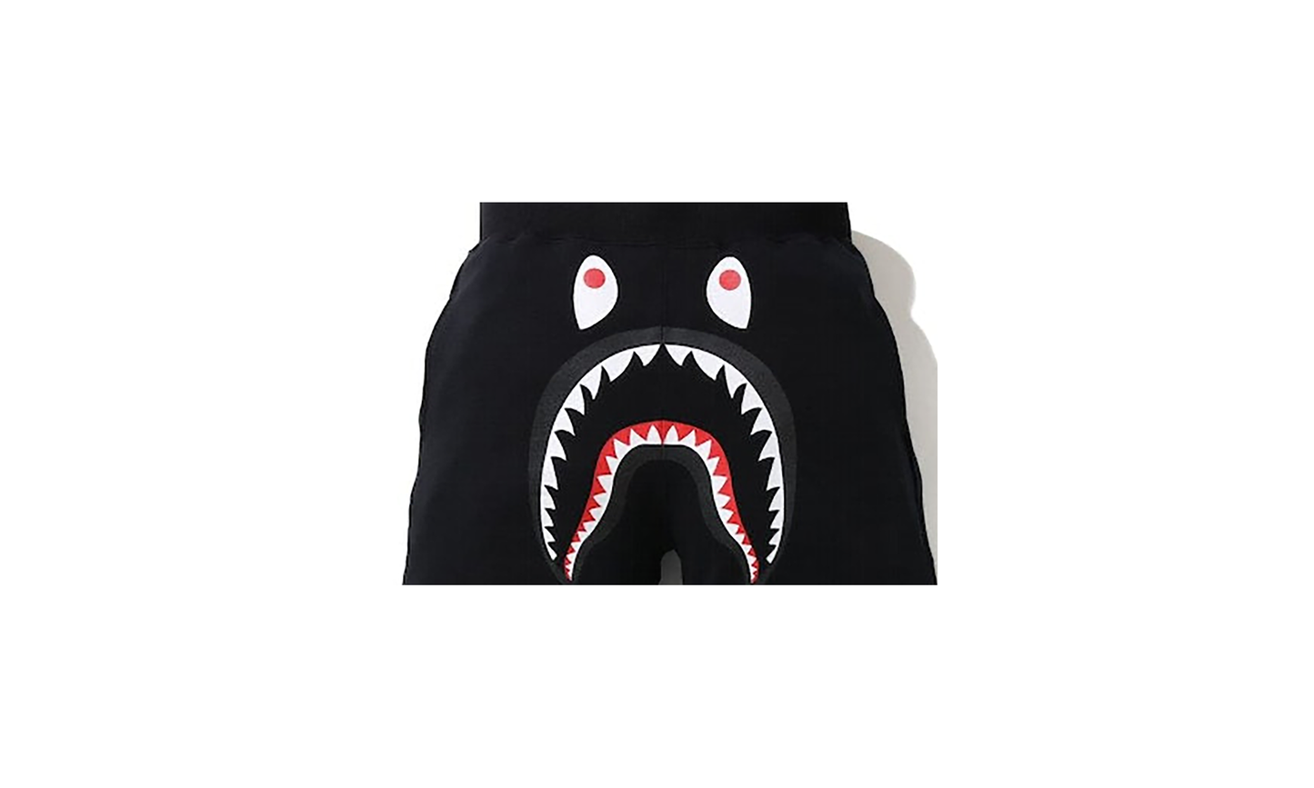 BAPE Shark Sweat Shorts Black / Black CF0670E6