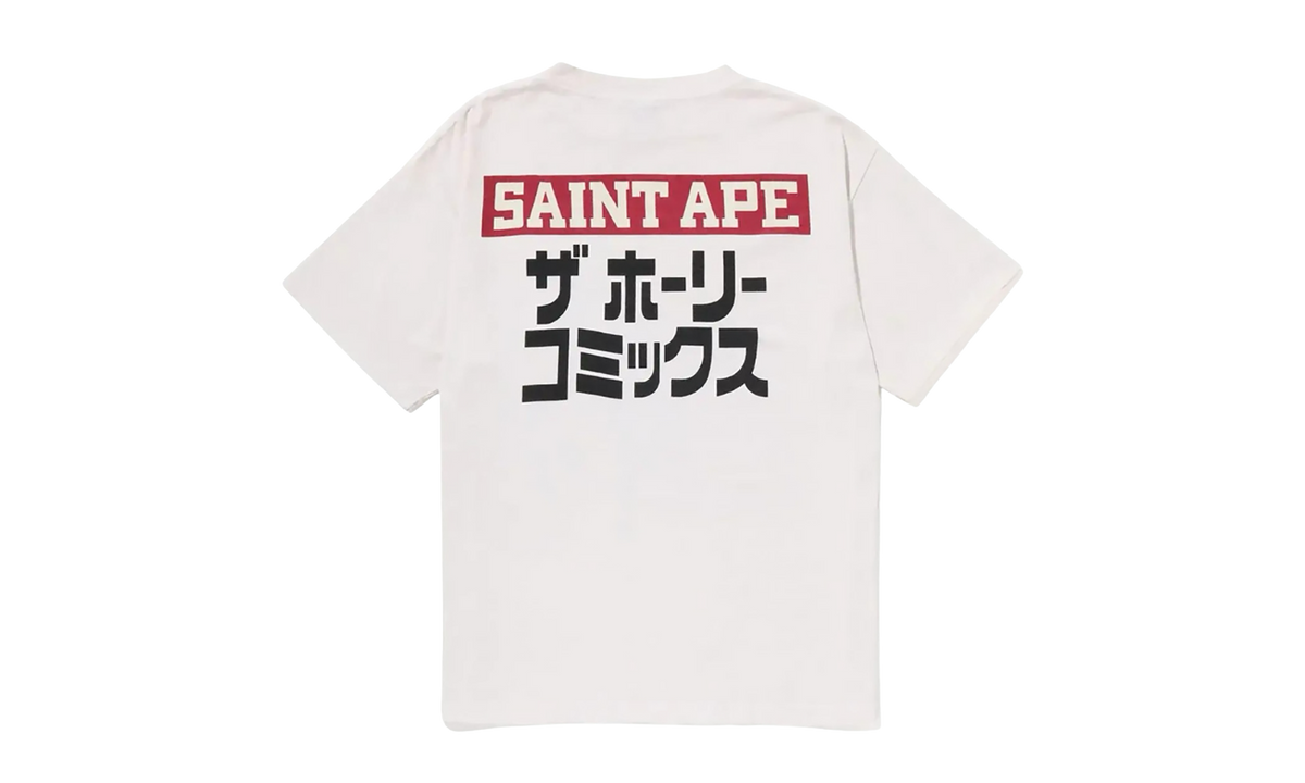 BAPE Squadron Tee Saint Mxxxxxx - Vinatage White 1J23 109 901