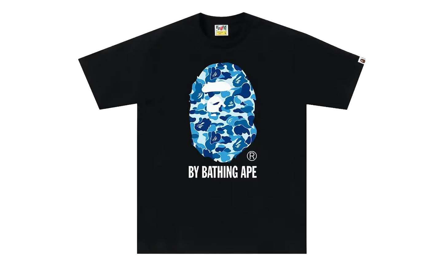 BAPE ABC Camo By Bathing Ape Tee Black / Blue 1J30 110 006 BLACK BLUE