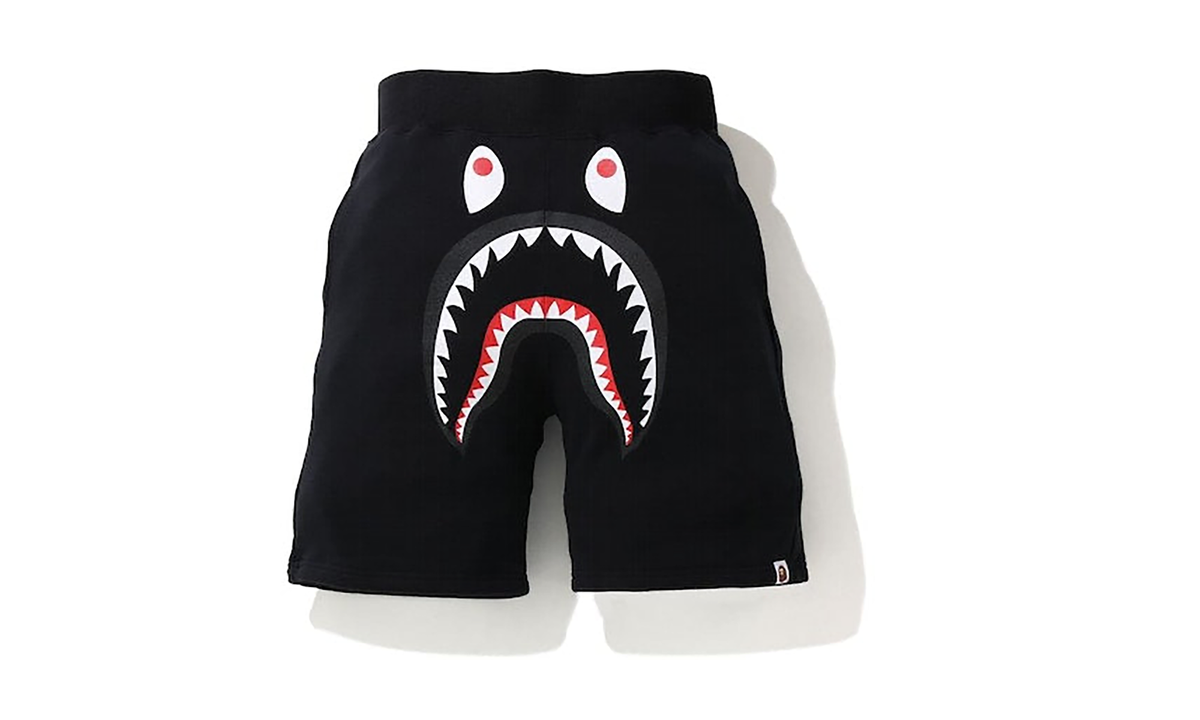 BAPE Shark Sweat Shorts Black / Black CF0670E6