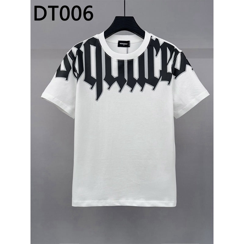 Dsquared2 T-Shirt Summer European and American Trend Crew Neck Bottom Shirt NextBlock