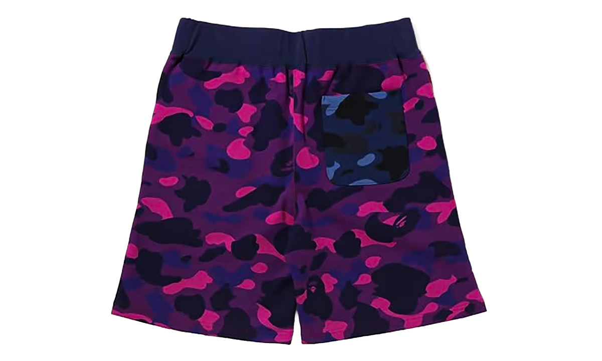 BAPE Crazy Camo Shark Sweat Shorts Red 1I20 153 003 RED