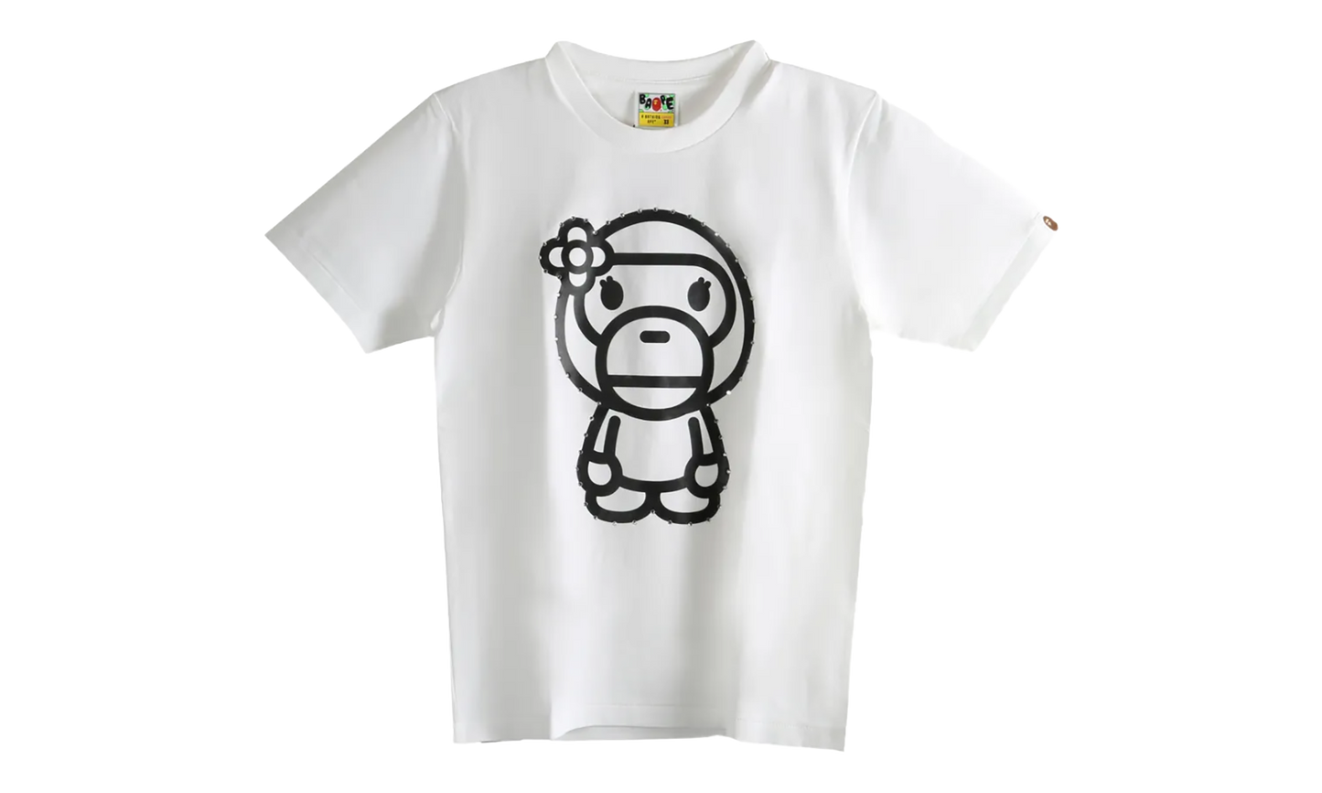 BAPE Crystal Stone Big Baby Lisa Tee WMNS White 2L80210025 WHT