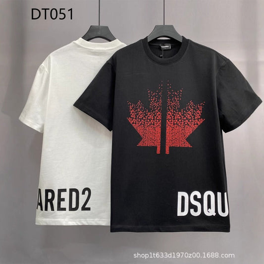Dsquared2 T-Shirt Maple Leaf Letters NextBlock