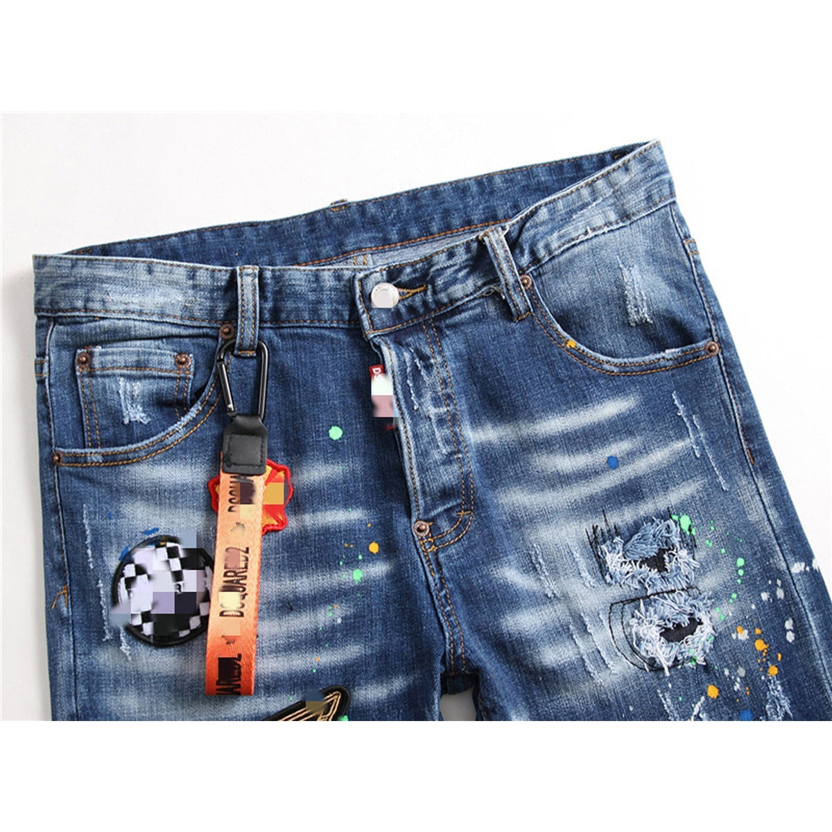 Dsquared2 Jeans Ripped Stretch Jeans NextBlock
