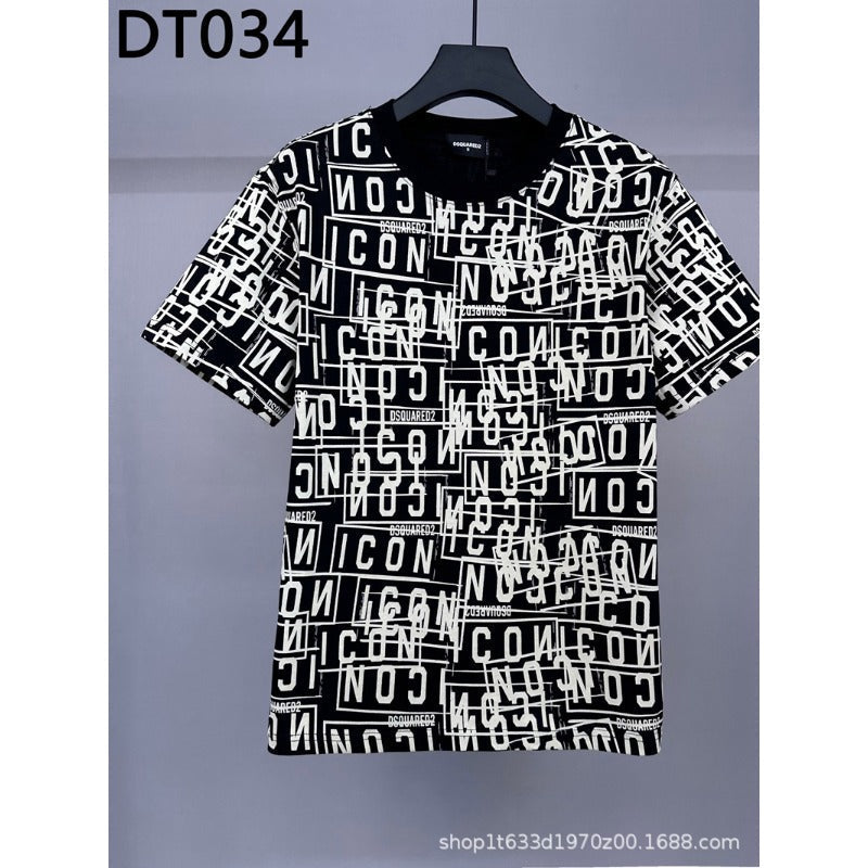 The Dsquared2 T-Shirt is fully printed with the new dragon pattern NextBlock