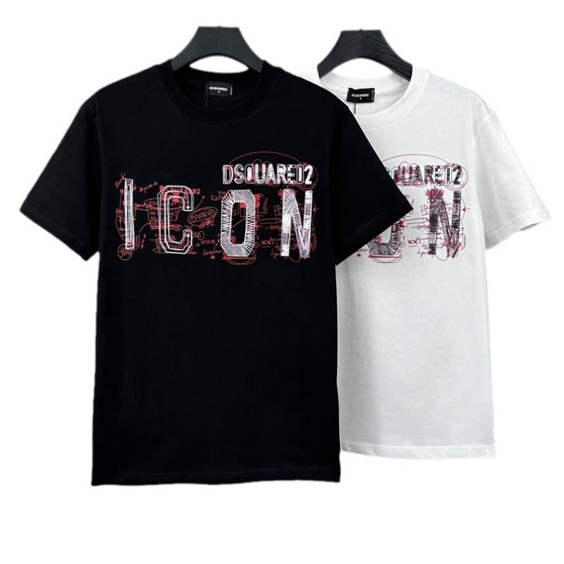 Dsquared2 T-Shirt Crew Neck Cotton Bottom Shirt NextBlock