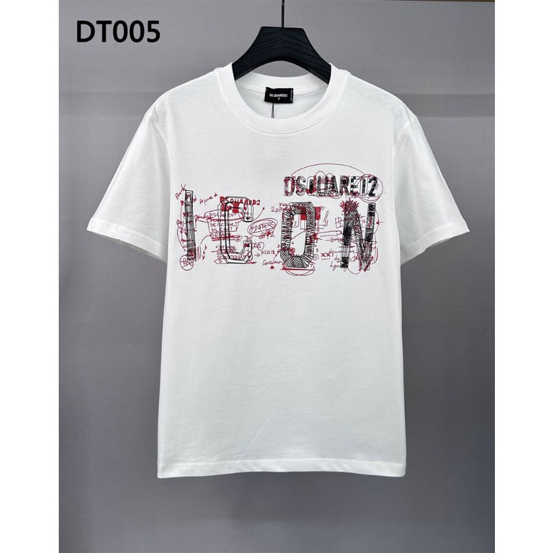 Dsquared2 T-Shirt Crew Neck Cotton Bottom Shirt NextBlock