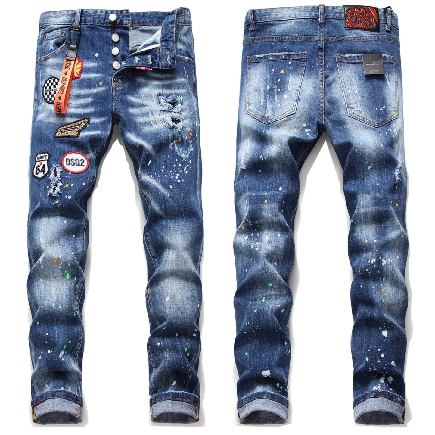 Dsquared2 Jeans Ripped Stretch Jeans NextBlock