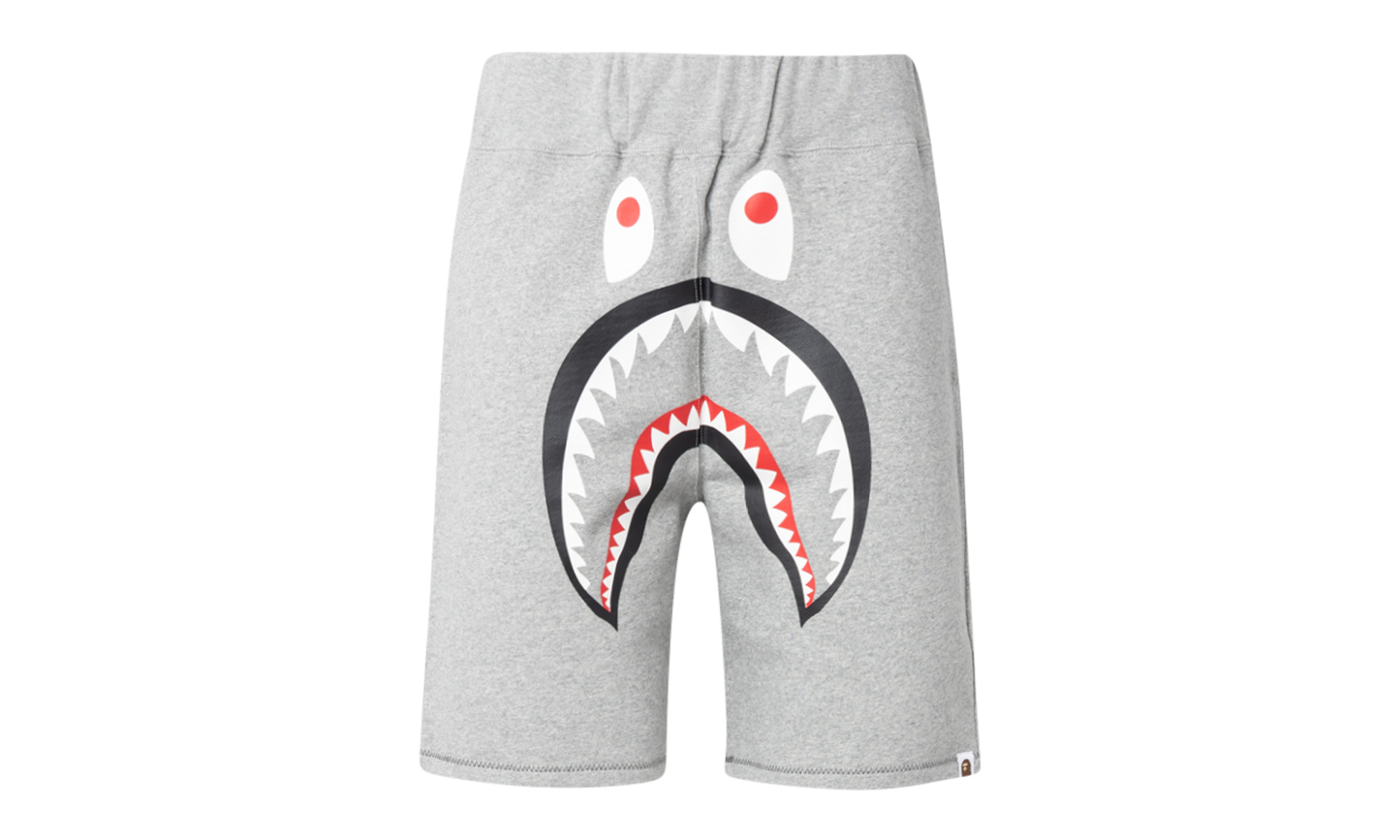 BAPE Shark Sweat Shorts Grey 0ZXSPM153001DGYX