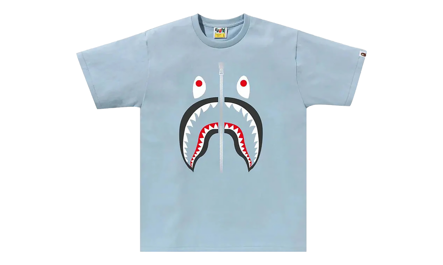 BAPE Shark Tee Sax Light Blue 001TEK301003M SAX