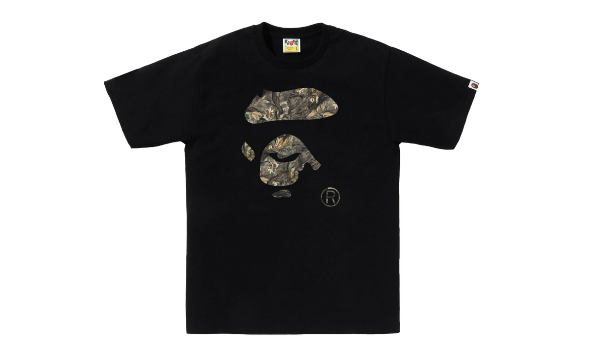 BAPE Tree Edge Camo Ape Face Tee Black / Brown 1L80110032 BLK
