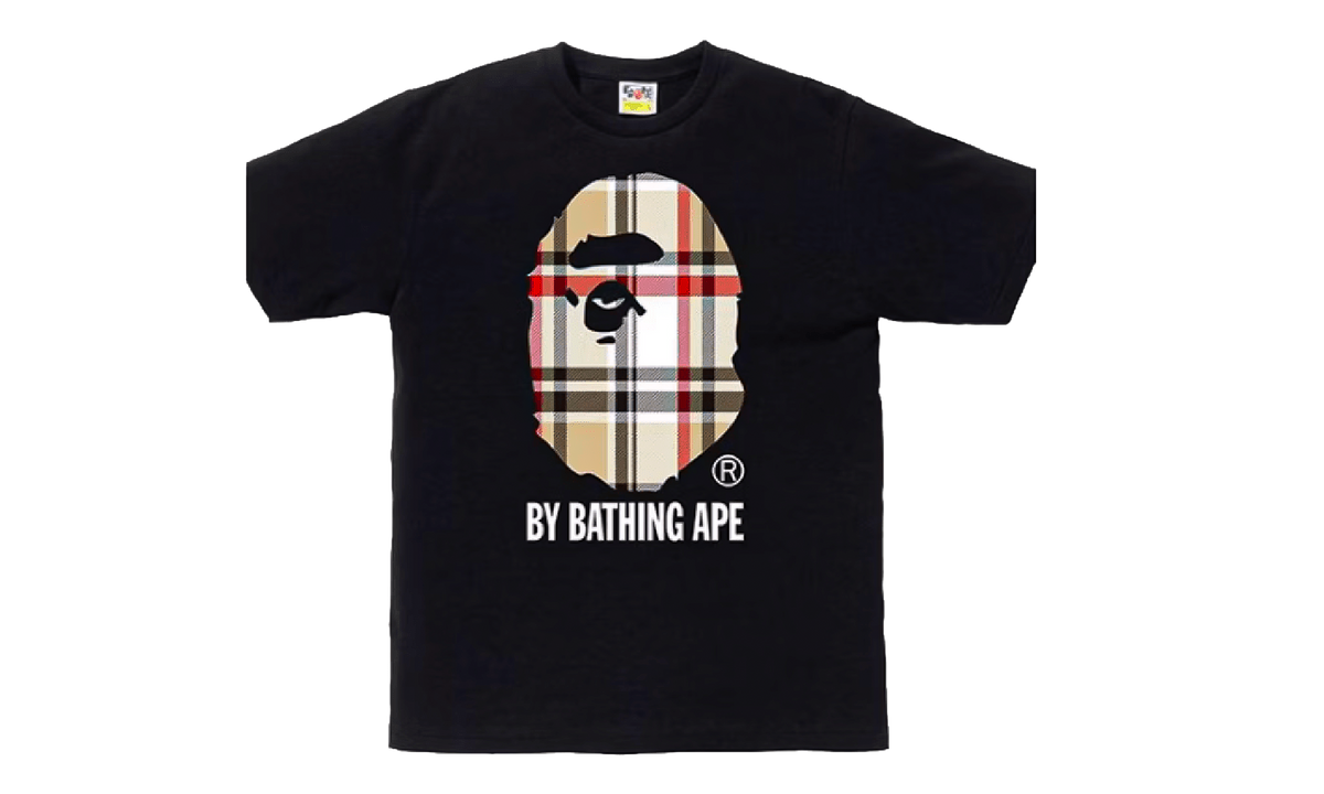 BAPE Check by Bathing Tee Black / Beige 1G30 110 044 BB
