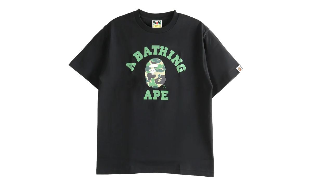 BAPE ABC Camo College Tee Black 1L30110005 BK0
