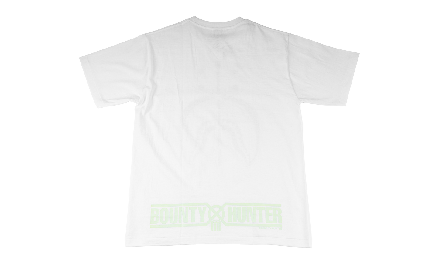 BAPE BOUNTY HUNTER GLOW IN THE DARK SHARK SHIRT White BAPE025