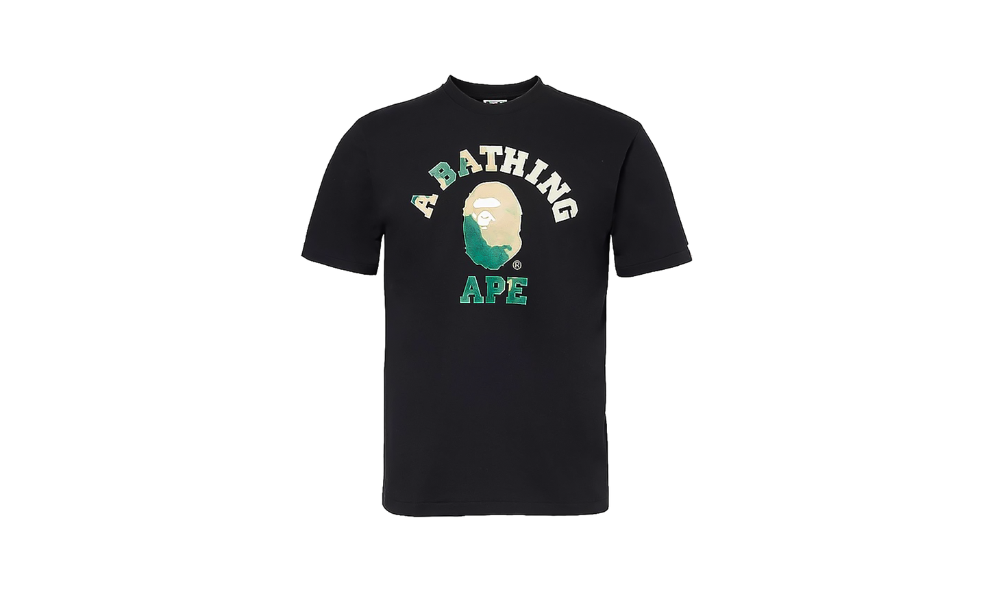 BAPE Tie Dye College Tee Black 242546M213108