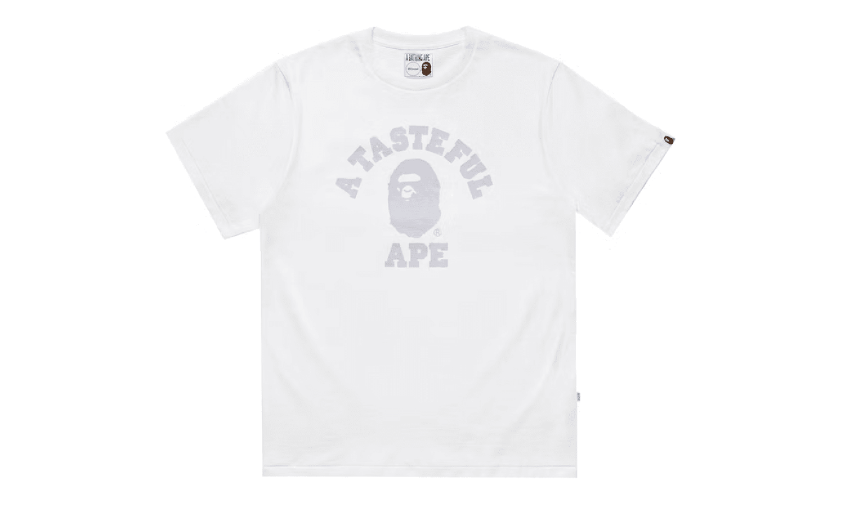 BAPE College SS Tee JJJJound - White TVQIA3NF