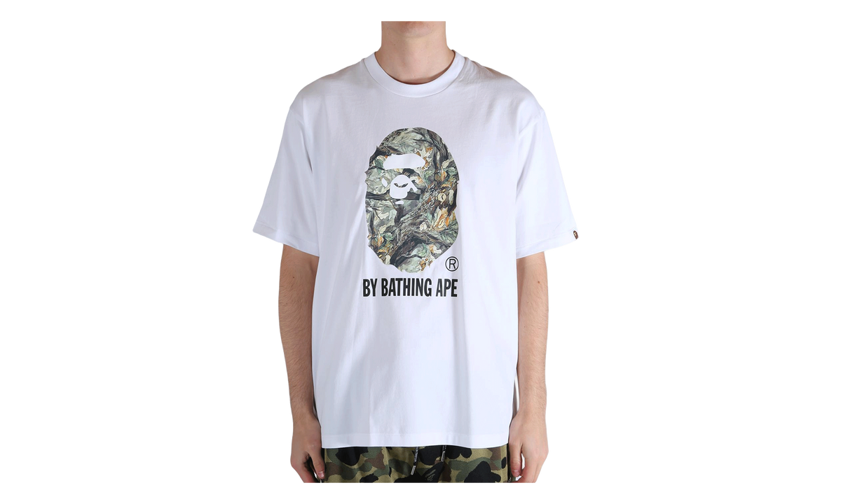 BAPE Tree Edge Camo By Bathing Ape Relaxed Fit Tee White 1L80110304 WHT