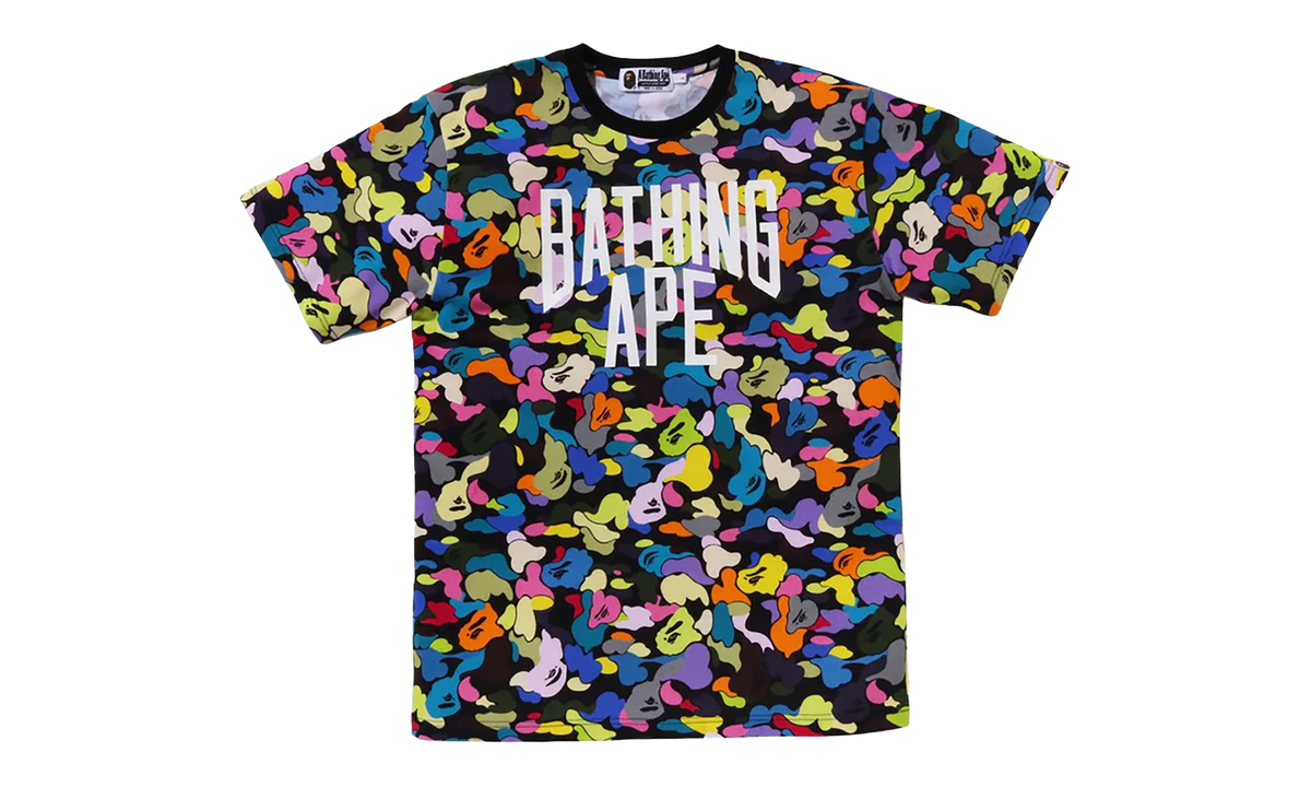 BAPE Multi Camo NYC Logo T-Shirt Black / Multicolor 001TEJ201021MBLK
