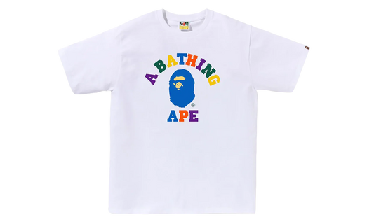 BAPE Colors College Tee White 1K30 110 014 WHITE
