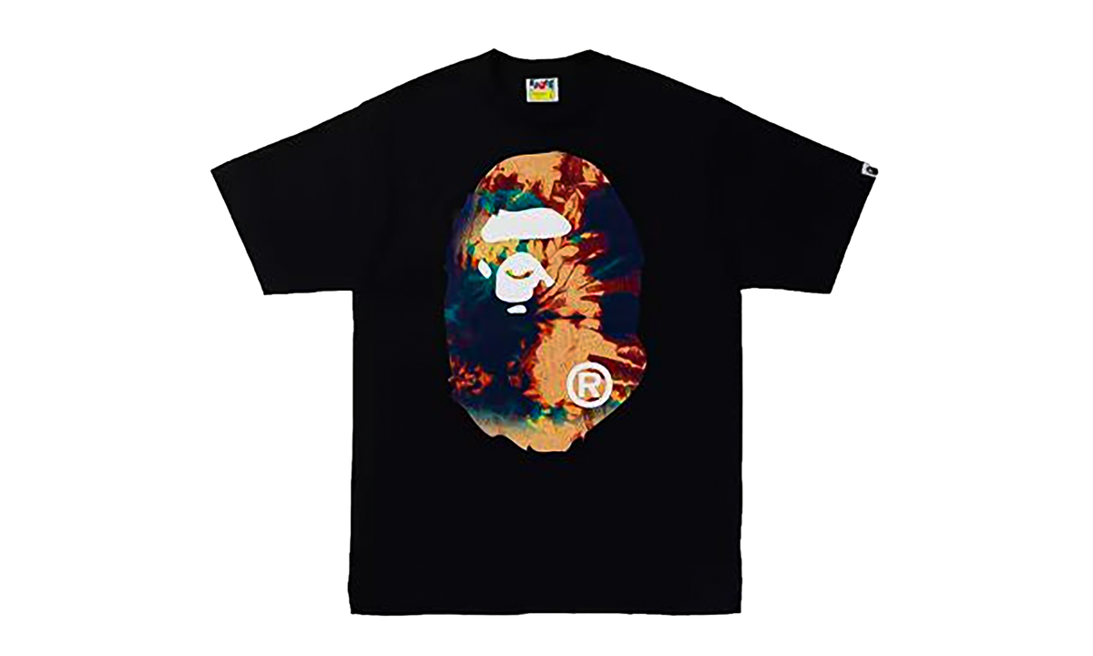 BAPE Tie Dye By Bathing Ape Tee Black / Navy 1I30 110 035 BLACK NAVY