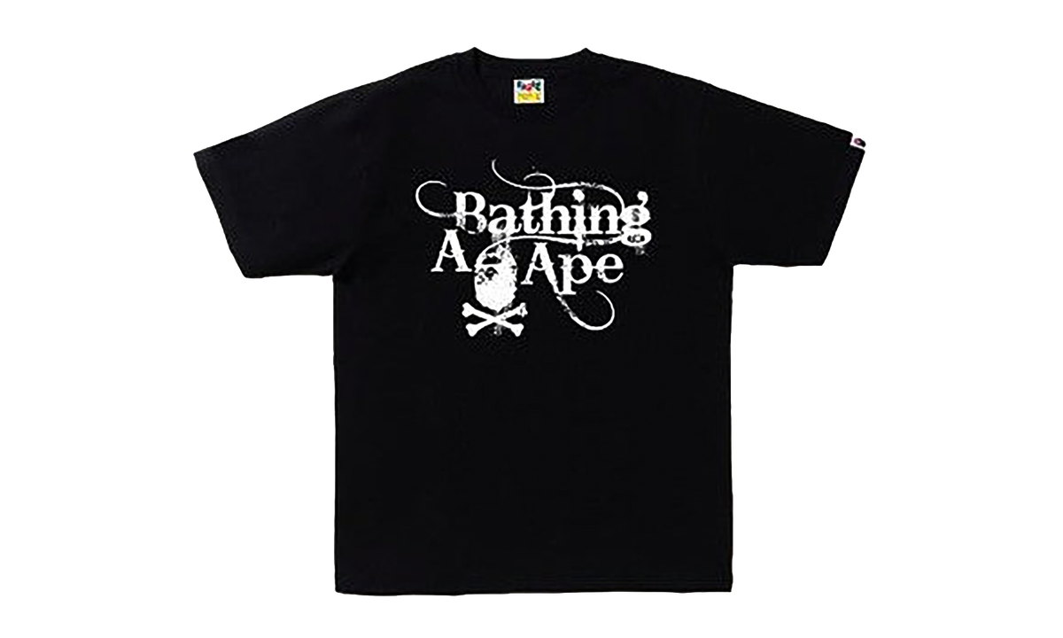 BAPE Ape Crossbone Stencil Tee Black 4I20110005 BLACK