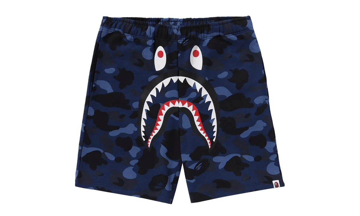 BAPE ABC Camo Shark Sweatshorts Navy 1K30 153 002 NAVY