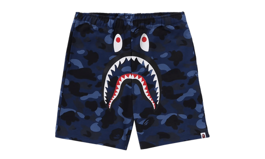 BAPE ABC Camo Shark Sweatshorts Navy 1K30 153 002 NAVY