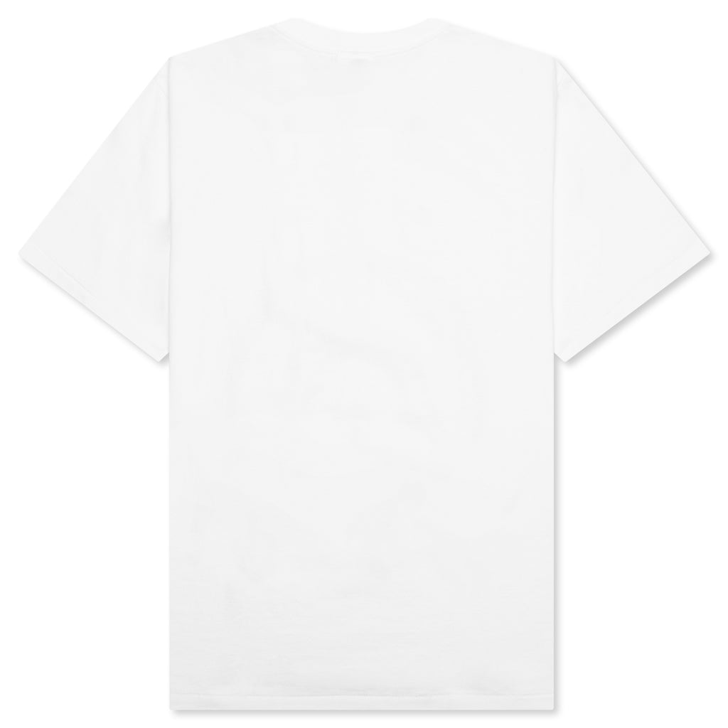 A BATHING APE Glitch Art College College Tee - White