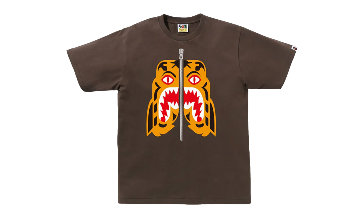 BAPE Tiger Shark Tee (Brown) Brown 1J80 110 005 BROWN