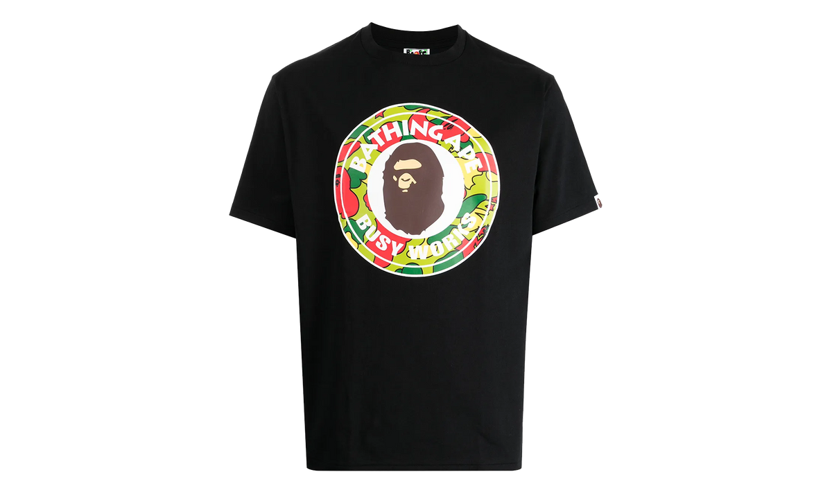 BAPE STA Camo Busy Works T-Shirt Black / Multicolor 001TEH801029M BLACK