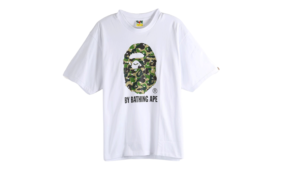 BAPE ABC Dot Camo By Bathing Ape Relaxed Fit Tee White 1L80110313 WHT