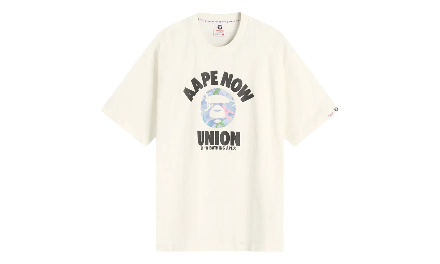 BAPE Union Moonface Tee Ivory White ATE1643XXO IVN