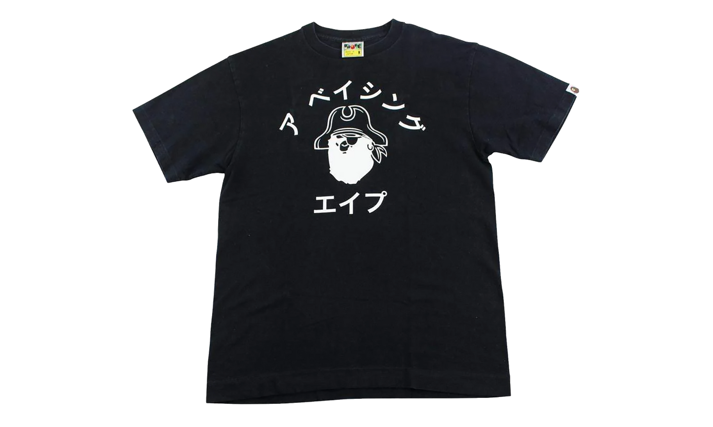 BAPE Katakana Pirate College Tee Black 4K20 110 007 BLACK