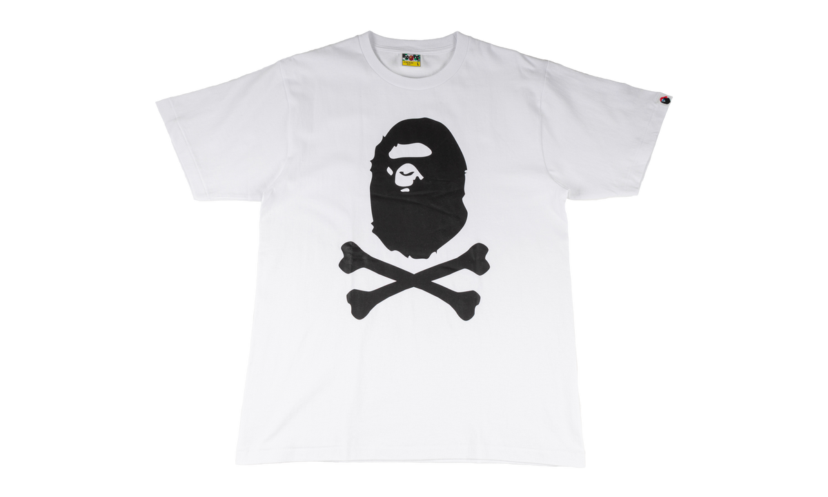 BAPE Bape Ape Crossbone Tee White 4L20 110 008
