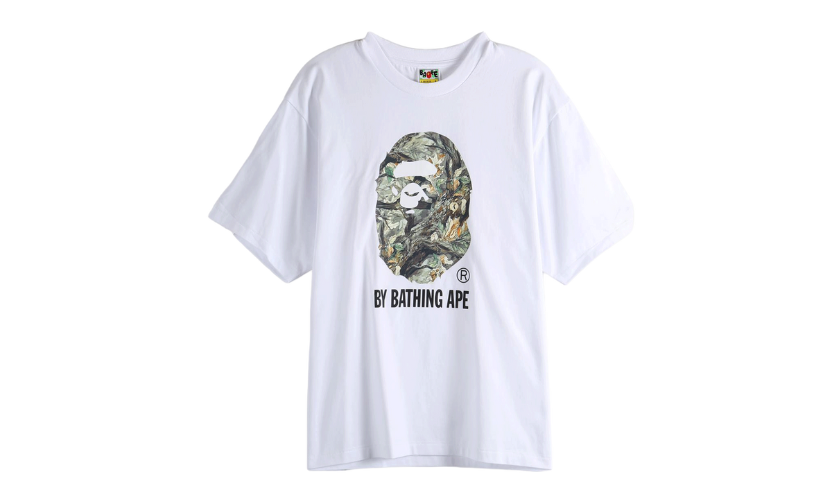 BAPE Tree Edge Camo By Bathing Ape Relaxed Fit Tee White 1L80110304 WHT