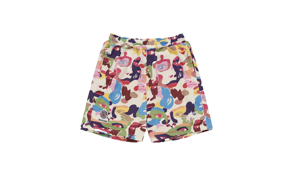 BAPE SWEAT SHORTS KIDSUPER CAMO - MULTI 1L23 153 902 WHITE