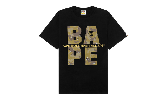 BAPE Bitmap Logo Tee Black 001TEK801041M BLK