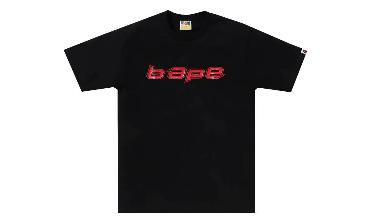 BAPE Silicon Logo Tee Black 1K30 110 036 BLACK