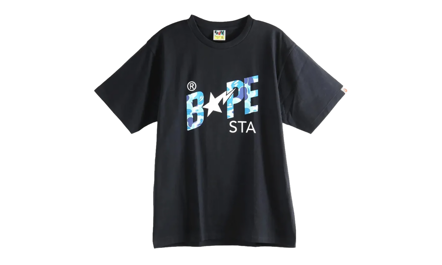 BAPE ABC Camo Bape Sta Logo Tee Black 1L80110008 BK9